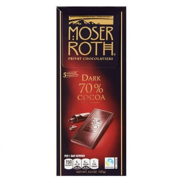 Dark Chocolate 70% Cocoa Chocolate Bar, 4.4 oz