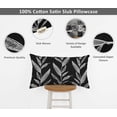 thumbnail image 4 of Vargottam Lumbar Pillow Cover - Decorative Pillow Covers20x12 Inches,PrintedWhite & BlackThemePillowcase, DecorativeLumbarCushionCovers, 4 of 4