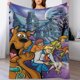 thumbnail image 1 of Manta de dibujos animados de Scooby Doo, suave y acogedora manta de felpa esponjosa para niños, niñas y adultos jóvenes, cálida manta de franela para sala de estar, dormitorio, sofá cama de 60 x 80, 1 of 8