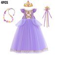 thumbnail image 3 of Vestido de Rapunzel para niña, disfraz de princesa de Disney, vestidos de lujo para fiesta de cumpleaños, disfraz de Halloween, ropa para niños de 2 a 10 años, 3 of 5