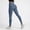 Navy plus size leggings high waisted a1, variant on Cagogo Women Plus Size High Waisted Ribbed Leggings Long Sport Fit Active Casual Workout Athletic Yoga Running Lounge Pants Solid, Gray S