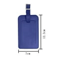 thumbnail image 4 of Unique Bargains Travel PU Leather Cruise Suitcase Luggage Tags Holders Name Address ID Label Blue 2pcs, 4 of 5