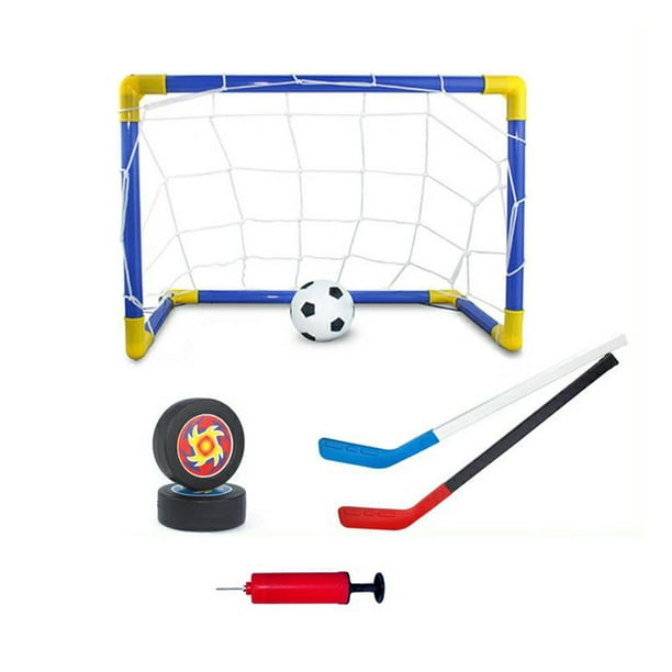 U Style Ustyle Mini Football Goal Plastic Post Net With Pump Set Small Indoor Outdoor Sports Removable Training Toys Children Girls Self-Set Soccer Go