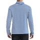 thumbnail image 3 of Camiseta de Cuello Alto a Rayas INSPIRE CHIC para Hombre, Pullover de Mangas Largas, Camiseta a Rayas XL Azul Marino Blanco, 3 of 6