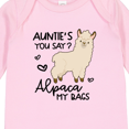 thumbnail image 4 of Inktastic Auntie's You Say Alpaca My Bags Boys or Girls Long Sleeve Baby Bodysuit, 4 of 5