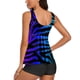 thumbnail image 3 of WILLBEST Traje de Baño Completo para Mujer Traje de Baño Tankini de Dos Piezas conjunto de Tankini de Cintura Alta Traje de Baño Sexy, 3 of 4