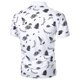 thumbnail image 3 of Camisa de patchwork de ocio YONGSHENG para hombre Manga corta con solapa XL, 3 of 5
