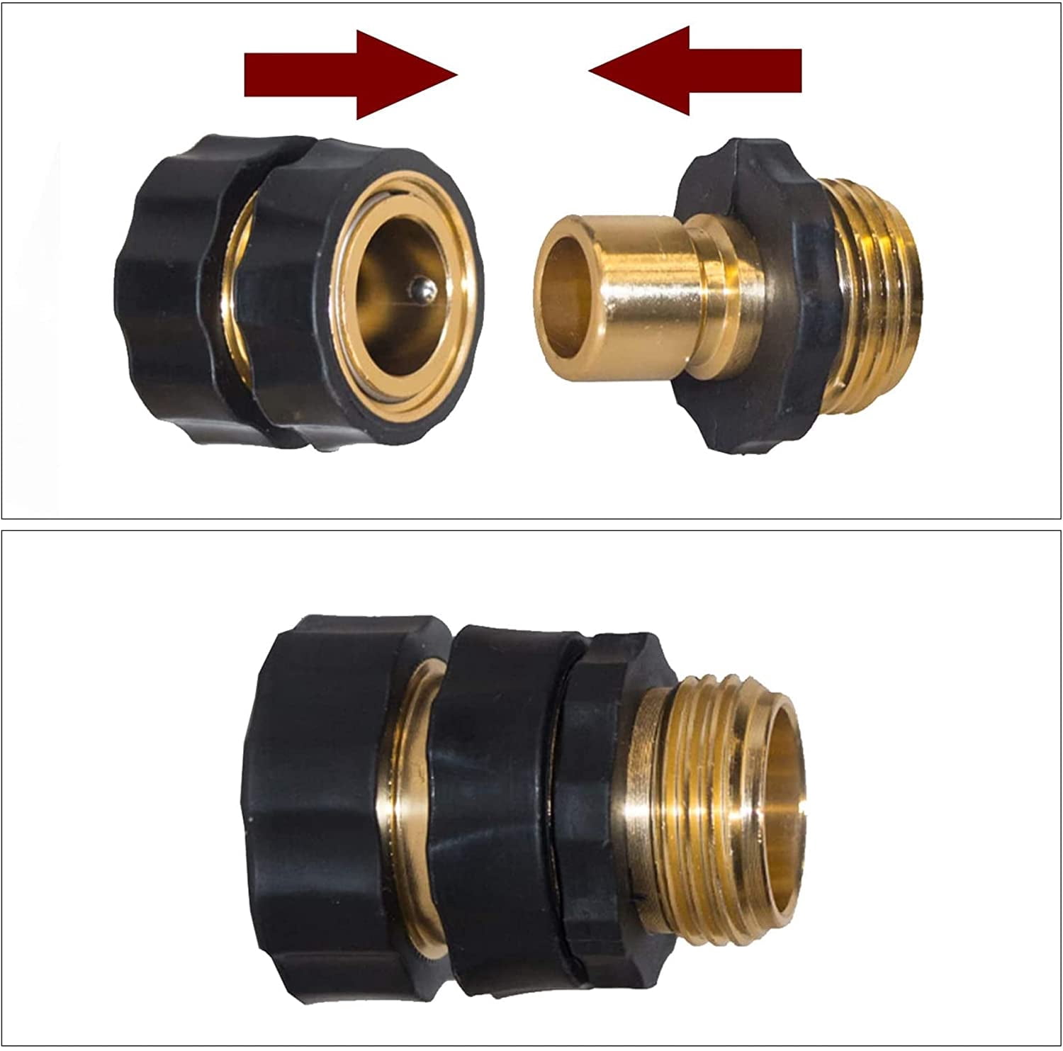 Garden Hose Quick Connect + Hose Reel Parts Fittings