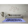 thumbnail image 3 of Ahgly Company Machine Washable Indoor Rectangle Oriental Blue Traditional Area Rugs, 2' x 4', 3 of 4