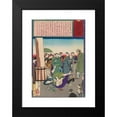 thumbnail image 2 of Tsukioka Yoshitoshi 17x24 Black Modern Framed Museum Art Print Titled - The Carpenter Hanshichi of Fukagawa Seizes His Daughter's Attacker (1875), 2 of 5