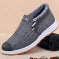 thumbnail image 5 of NOKIO Men'S Warm Fleece-Lined Winter Shoes Fashion Winter Men Snow Boots Thick Soles Non Slip Colorblock Striped Plush Warm Comfortable And Casual Men'S Lined Winter Boots, 5 of 5