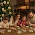 thumbnail image 2 of Clearance! 12PCS Christmas Ornaments DIY Pearl Diamond Art Kits for Adults & Kids, for Holiday Gifts & Window Hanging, Christmas Tree Decor, Angel Wings, 2 of 7