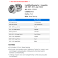 thumbnail image 2 of Front Wheel Bearing Set - Compatible with 2007 - 2017 Jeep Patriot 2008 2009 2010 2011 2012 2013 2014 2015 2016, 2 of 2