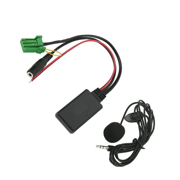 Adaptador Inalámbrico Bluetooth AUX, Micrófono Manos Libres Antienvejecimiento 5-12V Transmisión Estable Conveniente Resistente Al Calor Para El Sistema Estéreo Del Automóvil ANGGREK Car AUX in Module