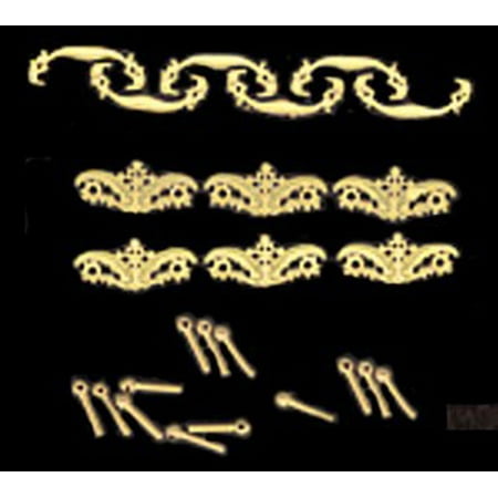 - Dollhouse Victorian Drawer Pull-Medium 6Pcs