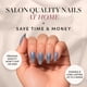 thumbnail image 2 of Press-On Nails Glamnetic Baby Blues Short Almendra Metallic, 2 of 6