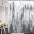 thumbnail image 2 of 3D Print Forest Shower Curtain 60x72 Inch Fabric Waterproof Home Shower Curtain Bathtubs Hotel Bathroom Decor, 2 of 10