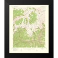 thumbnail image 2 of USGS 12x14 Black Modern Framed Museum Art Print Titled - Marion Peak California Quad - USGS 1953, 2 of 5
