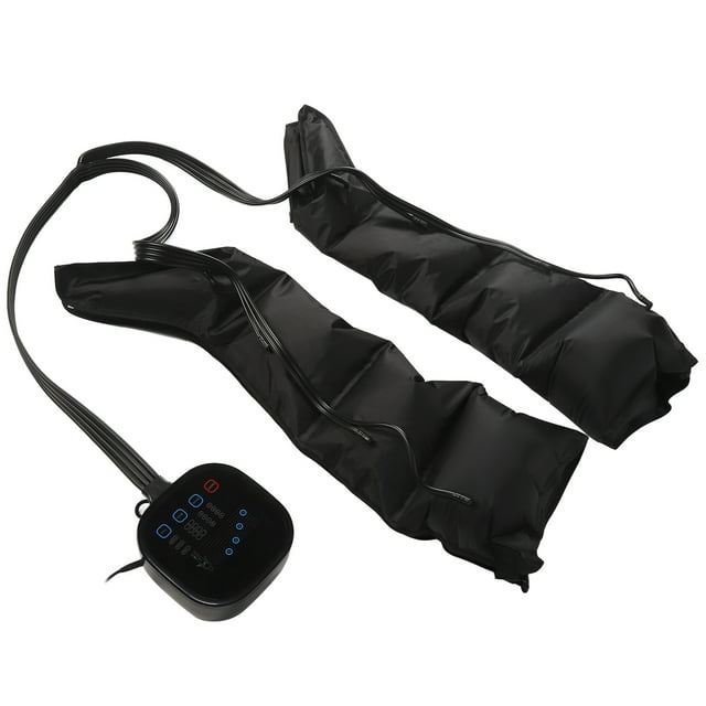 Masseur de Jambes à Compression d'Air pour Pieds, Mollets et Cuisses - Modes et Forces de Massage Réglables, Améliore la Circulation, Soulage la Fatigue Musculaire, Prévient les Varices - Idéal