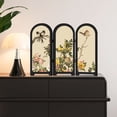 thumbnail image 3 of vlrwzc Mini Folding Screen, 3 Panel Divider, Chinese Style Vintage Desktop Folding Screen Feng Shui Ornaments for Home Office New Year Decoration, 3 of 7