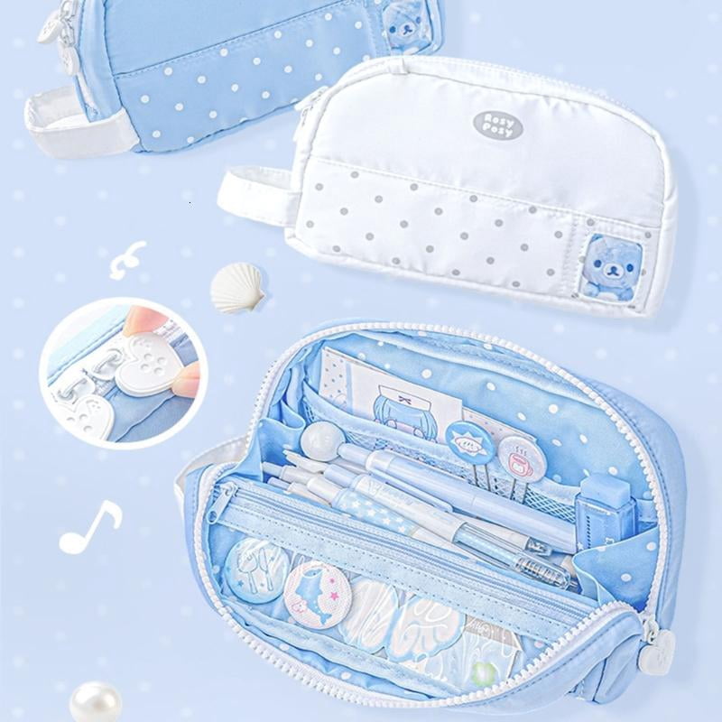 CEORPER Practical Flip Top Pencil Case With Spacious Interior For Pen Markers Erasers