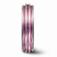 thumbnail image 3 of Edward Mirell Titanium Triple Groove Pink Anodized Ring Size: 7; for Adults and Teens; for Women and Men, 3 of 8