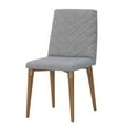 thumbnail image 1 of Manhattan Comfort 109253 Utopique Chaise à Manger Chevron&44; Gris, 1 of 1