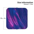 thumbnail image 3 of Balery 4 Pcs Neon Gradient Blueleather Coasters Set, Drink Table Cup Coasters For Living Room Kitchen Coffee Decor, 3 of 9
