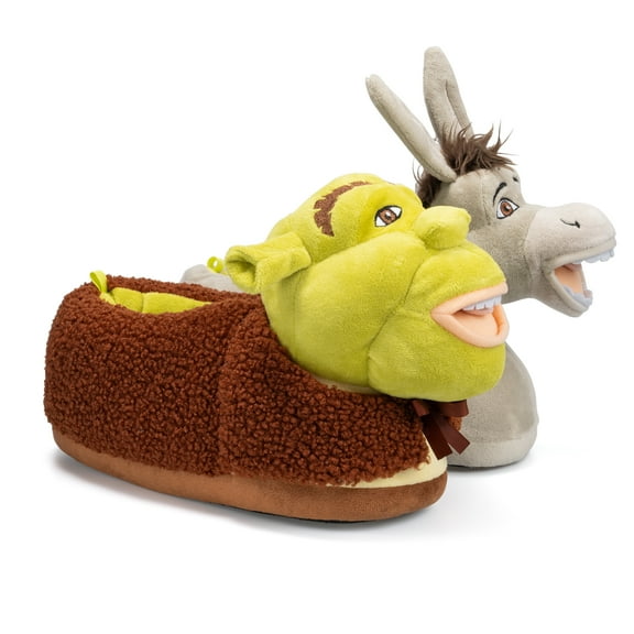 Shrek and Donkey 3D Men's Slippers