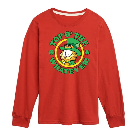 Garfield - Top O The Whatever - Toddler And Youth Long Sleeve Graphic T-Shirt