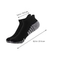 thumbnail image 2 of ADDHAT 6 Pares De Calcetines Tobilleros Negros De Con Buena Transpiración Para Actividades Deportivas, 2 of 8