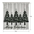 thumbnail image 5 of Shower Curtain for Bathroom Merry Christmas Wood Plank Star Shower Curtains Waterproof Simple Bathroom Curtains Hooks Included,72x72Inch, 5 of 5