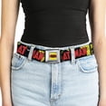 thumbnail image 5 of DC Comics Belt, Seatbelt Buckle Belt, Classic Batman Issue 1 Robin Batman Cover Pose Yellow Red, 30 to 44 Inches, 5 of 9