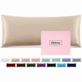thumbnail image 1 of ccwmincc Silk Body Pillow Cover Pillow Pillowcase for Body Pillow Soft Pillow Covers Pillow Case Mulberry Silk Pillowcase for Sleep(Champagne,20"X 54",1pc), 1 of 1