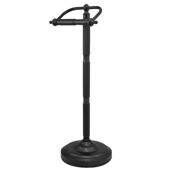 Kingston Brass CC2100 Freestanding Toilet Paper Holder in Matte Black