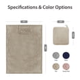 thumbnail image 6 of Regal Living 4 in 1 Cozy and Practical Travel Throw, Tan, 45 x 60, 6 of 7