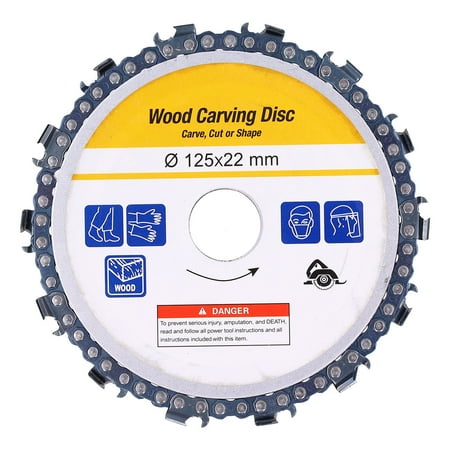 

Wood Carving Chain Disc Fast Chip Removal Circular Chainsaw Blade For Shaping For Engraving Yellow Card