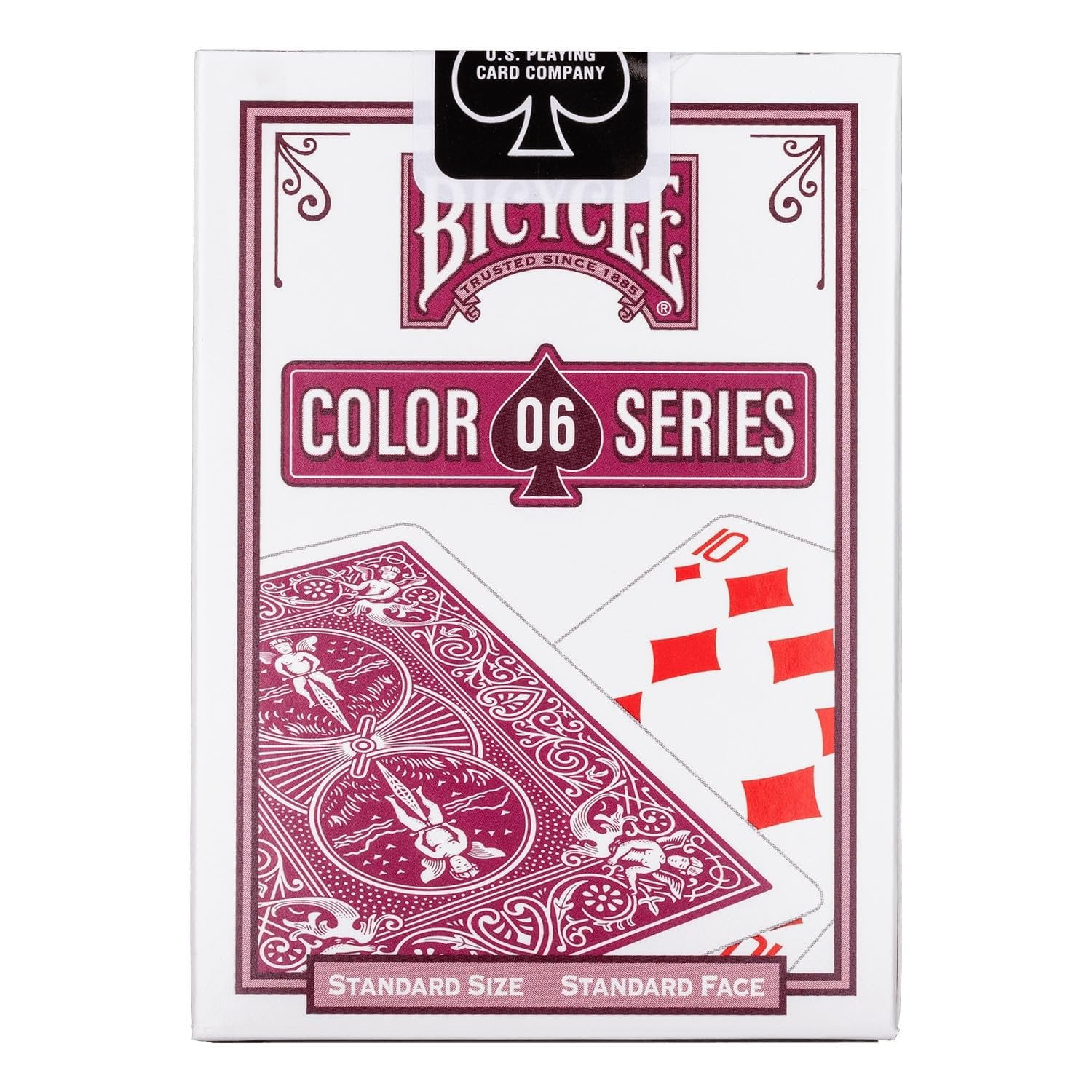 Bicycle Color Series #6 Burgundy Playing Cards, Poker Size