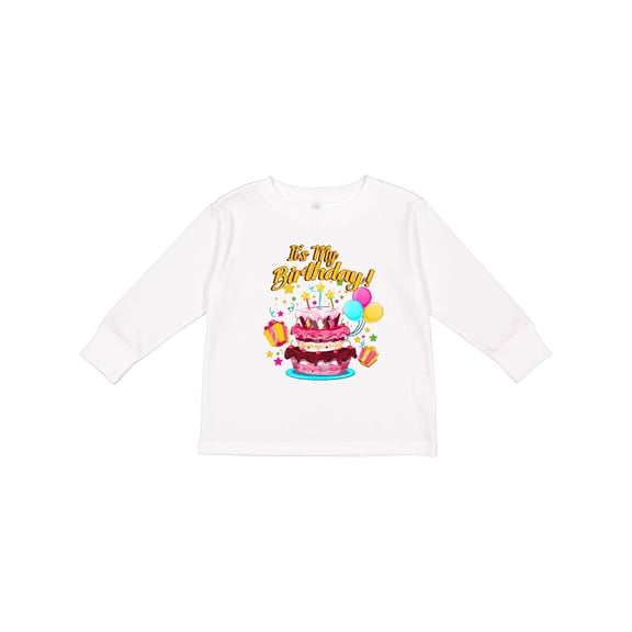 Inktastic It's My Birthday Boys or Girls Long Sleeve Toddler T-Shirt