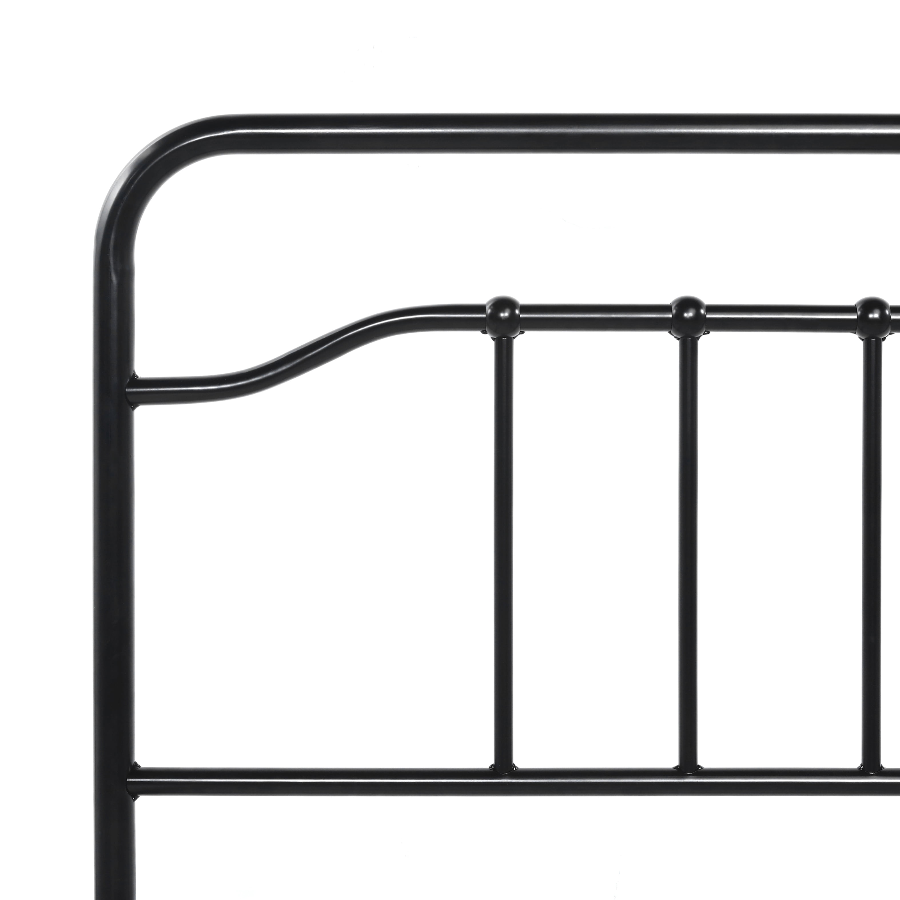 Best Price Mattress 12 Inch All-in-One Easy Setup Metal Platform Bed w/Steel slats and Headboard