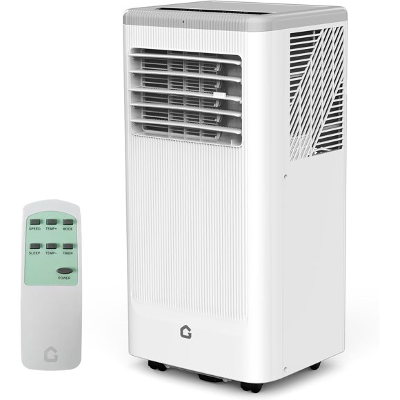 YUSAZENS Climatiseur Portable 10000 BTU avec Chauffage - AC 3-en-1 avec Mode Sommeil - Déshumidificateur à Ventilateur à 3 Vitesses