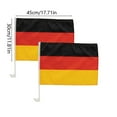 Jungdeepe Car Window Flag 45 X 30 Cm With 43 Cm Pole And Clip Putting