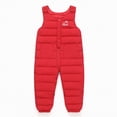 thumbnail image 5 of HCNTES Boys Girls Snowsuit with Adjustable Shoulder Straps Children's Insulated Bib Overalls for Winter Sports(A01-Red,18-24 Months), 5 of 6