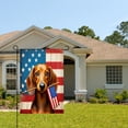 thumbnail image 2 of Amhnf Dachshund Dog With American Flag Garden Flag For Home Outdoor Garden Yard Decor 12x18 inch, 2 of 5