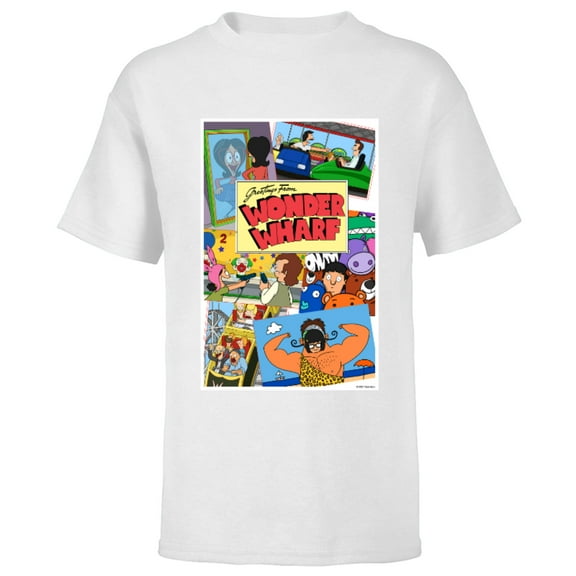 The Bob’s Burgers Movie Greetings from Wonder Wharf - Short Sleeve T-Shirt for Kids - Customized-White