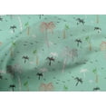 thumbnail image 4 of oneOone Cotton Cambric Fabric Bird & Palm Tree Printed Fabric 1 Yard 56 Inch Wide, 4 of 4
