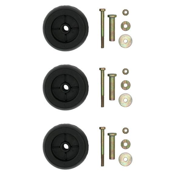 RAParts 103-3168 3 pk Mower Deck Wheel Kit with Hardware Fits Exmark, Fits Kubota 103-4051