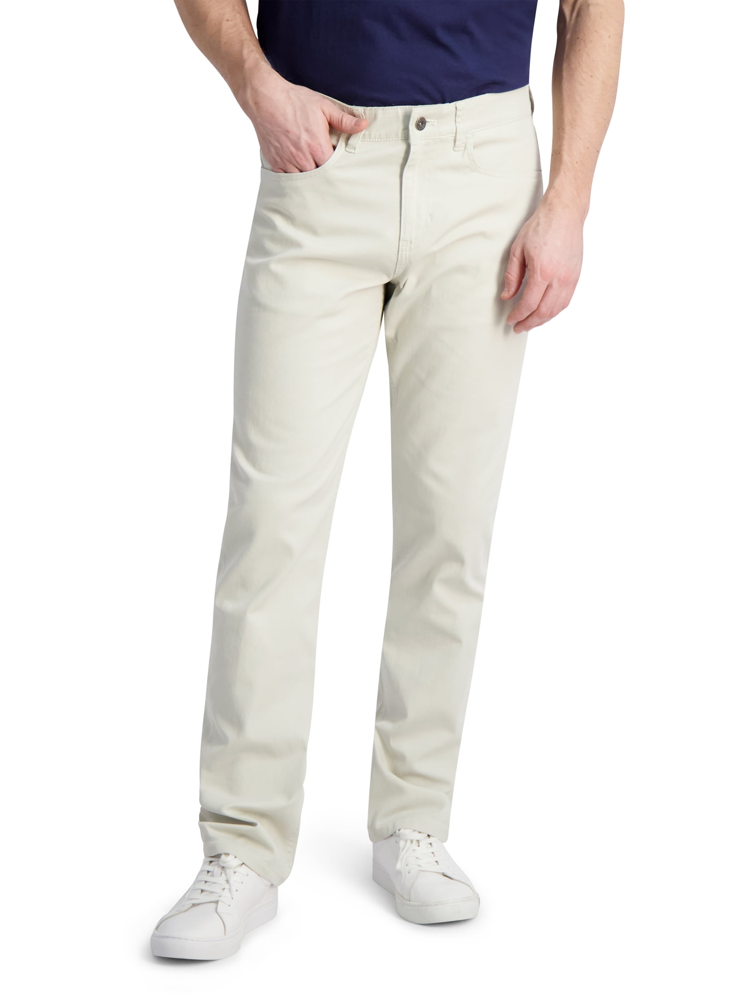 Chaps Men's Stretch Twill 5 Pocket Pant W/Flex Waistband