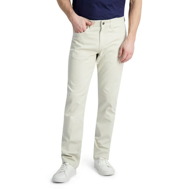 Chaps Men's Stretch Twill 5 Pocket Pant W/Flex Waistband - Walmart.com