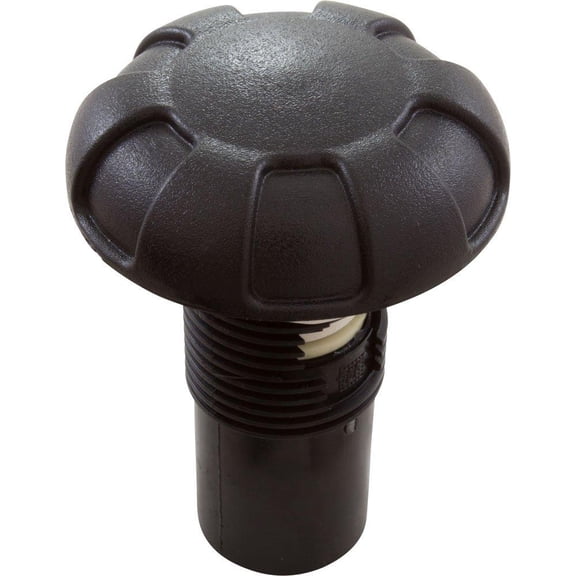 Waterway Plastics 660-3511 1" 6-Spoke Top Access Air Control Valve - Black